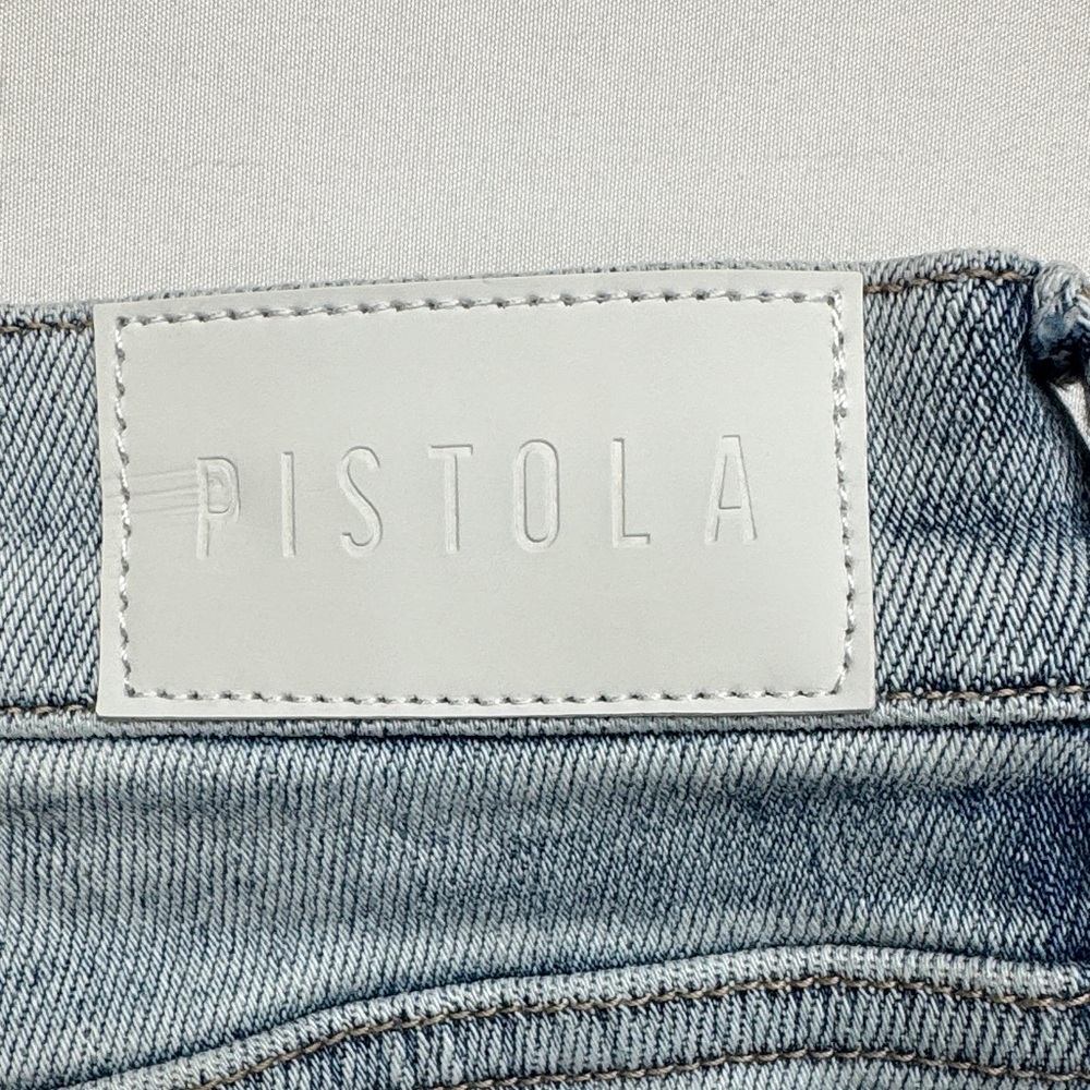 pistola Pale Blue Straight Leg Jeans size 28 denim pants light wash stretchy - Picture 9 of 9